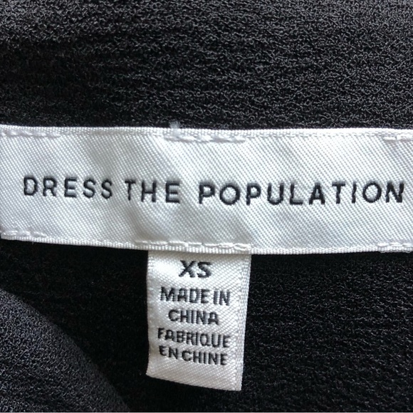 Dress the Population Elinna Embroidered Sheath Dress Sweetheart Neckline XS - Picture 5 of 5